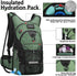 NONSAR 3L Hydration Backpack Pack with Insulated Water Bladder, Daypack for Hiking, Running, Climbing, Rave, Festival,