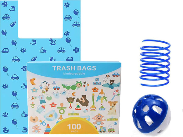 timoqi Cat Litter Bags with Handles, Disposal Litter Bags for Pet Poop, Dog