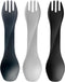 humangear GoBites Uno 3-Pack - Travel & Camping Utensils, Portable & Convertible Dining Ware, Multi-Functional Spork