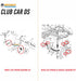 Huskey Club Car DS Golf Cart Front & Rear Leaf Spring Bushing Kit, Replaces OEM Sleeve Part No#: 1012303