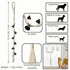 6 Dog Doorbell for Potty Training with Extra Loud Bells - Handmade Cotton Rope Adjustable Hanging Pet Bell