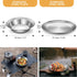 Odoland Camping Complete Messware Kit - Polished Stainless Steel Camp Dinnerware, Cutlery Organizer Set