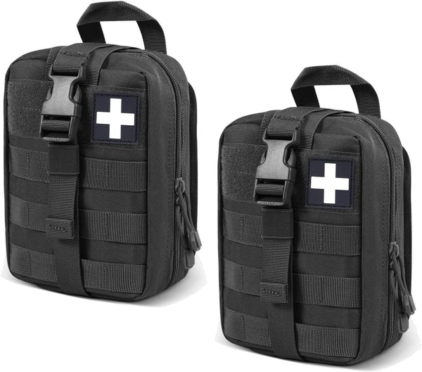 Gogoku 2-Pack First Aid Pouch 1000D Nylon Tactical Molle Medical Pouch Utility Pouch