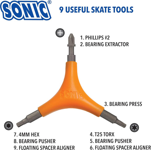 SONIC Pro Inline Skate Tool, Orange
