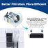 5 Gallon Aquarium Filter with Surface Skimmer, Small Quiet Hang on Back Filter for Fish Tank