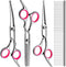 FAIGEO Professional Dog Grooming Scissors Kit, Titanium Coated Dog Scissors for Grooming, Grooming