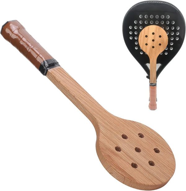 Wooden Tennis Spoon Trainer Racket, Tennis Pointer Spoon for Practice Batting, Improve Control for Indoor Outdoor