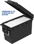 Sheffield 12629 Black Ammo Storage Can, Water Resistant Field Box for Pistol, Rifle, Shotgun, Stackable, Lockable