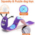 No Stuffing Dog Toys 3-Pack - Plush Toys with Squeaker and Crinkle Paper for Small, Medium, and Large Breeds