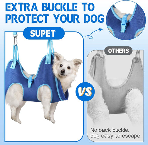 Hammock, Trimming Supet Dog Grooming Dog Hanging Harness for Nail Doorframe, Pet Holder Restraint for Clipping Nails