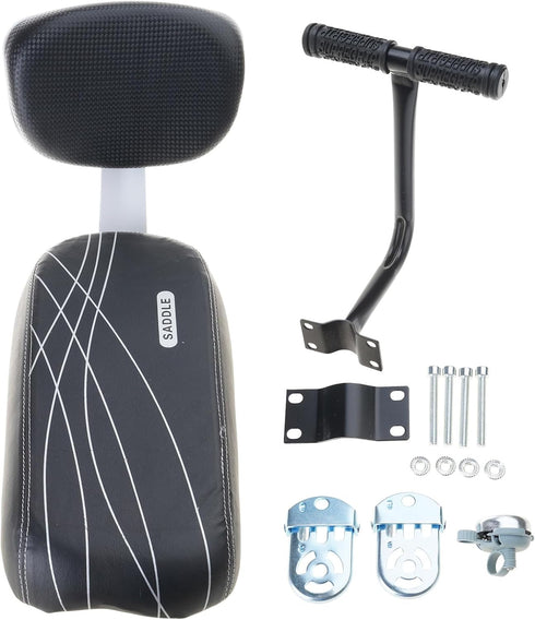 XEGZLH Set, Bicycles Rear Seats Cushion Armrest Footrest Kids Child Carriers Bicycles Baby Seats with Armrest