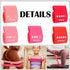 11 7 In1 Set Soulchen Pcs Pink Foam Roller Foam Back Roller Massage Stick Exercise Resistance Elastic Bands Plantar