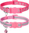 Taglory Kitten Collar Breakaway with Bell, Reflective Soft Cat Collar for Small