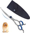 Curved Dog Grooming Scissors, 6.69 inches Round Tips Pet Grooming Shears for Dog Cat Hair Trimming