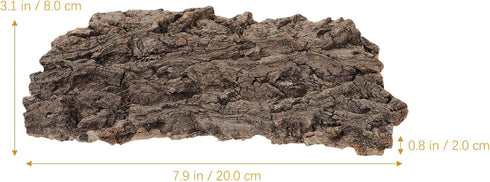 Mipcase Reptile Bark Hideout Decor - Cork Bark Climbing Mat for Terrarium and Reptiles