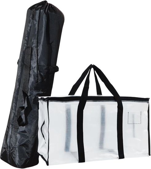 Adventure & Organization Power Pack: Large Black Camp Chair Bag + Transparent