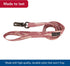 Water & Woods Patterned Dog Leash by Coastal Pet, Strong Fray-Resistant Nylon Leash, Bottomland Pink, 1" x 6'
