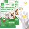 Extra Thick Pet Bathing Wipes for Dogs & Cats, Cleaning & Deodorizing Grooming Gloves, 2 Pack, 12 PCS