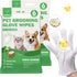 Extra Thick Pet Bathing Wipes for Dogs & Cats, Cleaning & Deodorizing Grooming Gloves, 2 Pack, 12 PCS