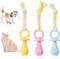 CIATBYYJ 3Pcs Dog & Cat Pacifier with Rope, Small Pet Molar Clean Teeth