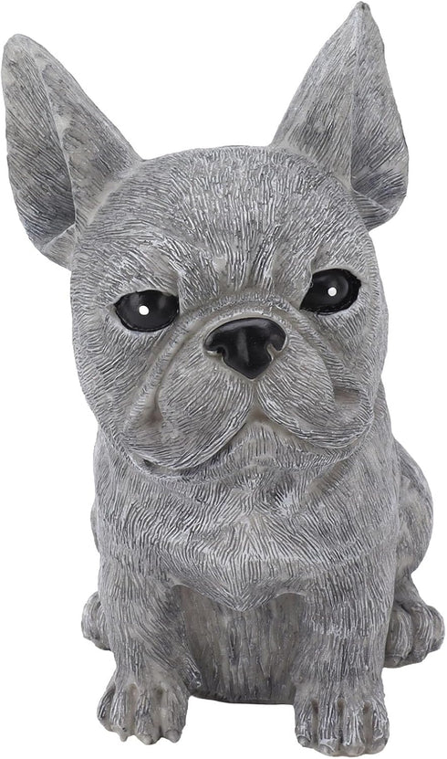 Dog Pet Marker Tribute Statue - Personalized Memorial Stone Decor for Outdoor Garden (Sitting Dog Figurine)