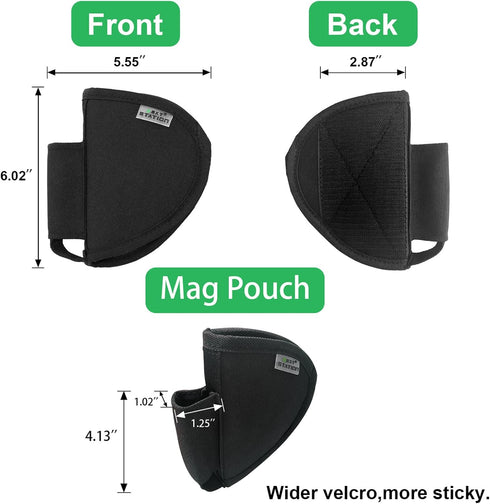 Universal Pistol Holster with Magazine Pouch, Safe Organizer for Gun Cabinet Accessories Storage