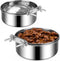 Dog Crate Water and Food Bowl, ShineMe Stainless Steel Hanging 2 Pack for Medium and Small Dogs