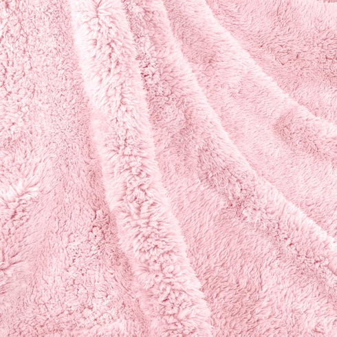 PetAmi Fluffy Waterproof Dog Blanket for Small Medium Dogs, Soft Warm Sherpa Throw, 29x40 Pink Blush