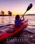 OCEANBROAD Adjustable Kayak Paddle - 86in/220cm to 94in/240cm Oar with Paddle Leash for Kayaking and Boating