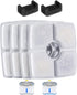 Wonder Creature Cat Fountain Filter for Cubic Cat Water Fountain, 4 Carbon Filters & 2 Pre-Filter Sponges Pack