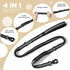 4-6FT Heavy Duty Dog Leash for Large Dogs, Shock Absorbing Bungee with 2 Padded Handles and Car Seatbelt