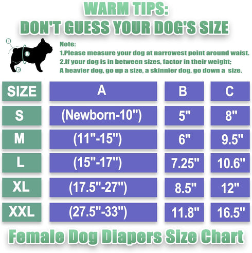 wegreeco Frenchie Dog Diapers Female No Tail Hole,Washable Pet French Puppy Bulldog Diapers Female for Period