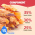 1% 14.11 Oz Dog Treats Chicken Wrapped Double Sweet Potato Containing Taurine High-protein Dog jerky Meat Dry Dental