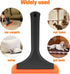 Silicone Pet Hair Removal, Rubber Carpet Rake with 8in Long Handle for Furniture, Couch, Carpet