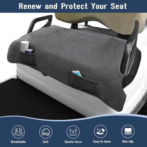 LEAGOMAX Golf Cart Seat Cover Yamaha, Breathable Heavy Duty Universal Seat Blanket Towel for Yamaha G2, G8, G9, G16,