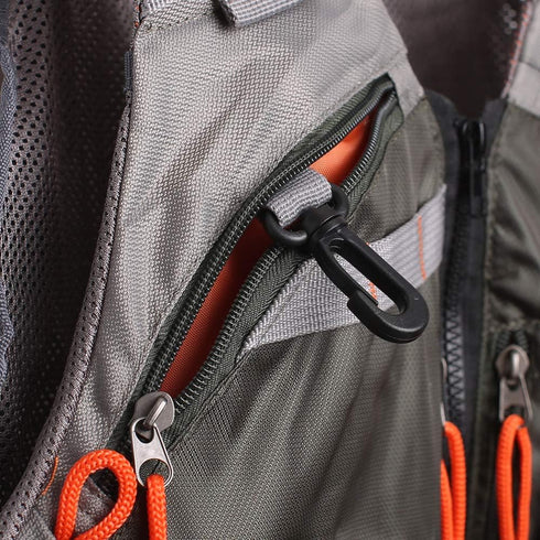 Lightweight Fly Fishing Vest with Multi Pockets - Adjustable Size Mesh Fishing Backpack