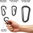 Heavy Duty Carabiner Clip, 855lbs, 3" Iron Caribeaners for Hammocks, Camping, Hiking, Keychains, Outdoors