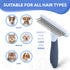 Dog Rake Deshedding Dematting Brush, Undercoat Rake for Dogs & Cats, Reduces Shedding by 90% (Haze Blue)
