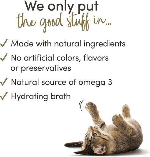 Applaws Natural Wet Cat Food, Tuna Fillet with Shrimp in Broth, 2.12oz Pots, 18 Count, Limited Ingredient