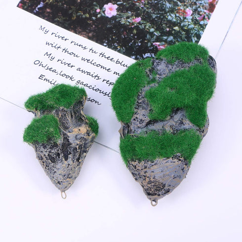 POPETPOP Floating Rocks for Aquarium Resin Decorations: Artificial Suspended Rock Ornament for Fish Tank Landscape