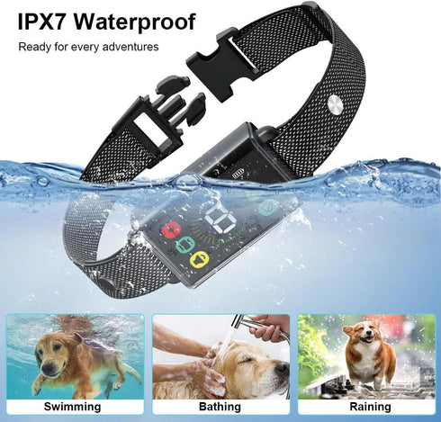 Dog Bark Collar Long-Lasting Type C Rechargeable with 8 Sensitivity Levels, Safe Modes for Small Medium Large Dogs