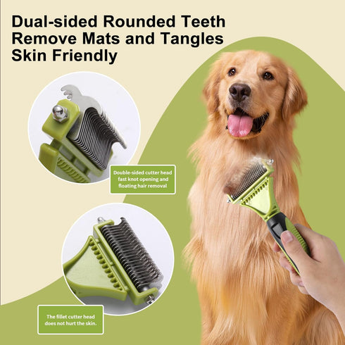 Generic 6 PCS Dog and Cat Grooming Kit, Versatile Tools Including Shedding Brush, Nail Clipper with Nail File, Slicker