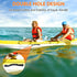 ORLANG Kayak Carry Handles, 2-Hole Replacement Handles with Screws for Canoe, Boat, Black/Orange