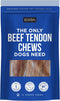 Natural Rapport Beef Tendon Dog Treats - All Natural Chews for Small and Large Dogs (10 Chews)