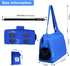 Cat Soft Travel Carrier Sling Bag, Pet Supplies for Nail Trimming, Color Blue Size XL, Adjustable Crossbody Strap