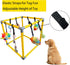 RAOPINGX (L:16.5 16.5 Inch) Puppy Play Gym for Small Breed Dogs, Removable Hanging Toys with Bungee Straps