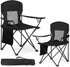 WEIDIORME 2 Pack Lightweight Camping Chairs, 300LBS Heavy-Duty Portable Folding Chairs with Carry