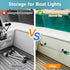 SHILIU 3/4 Inch 7571l7, Boat Pole Storage Clip, Black Pole Holders for Attwood Marine Holder Stern & Navigation Light