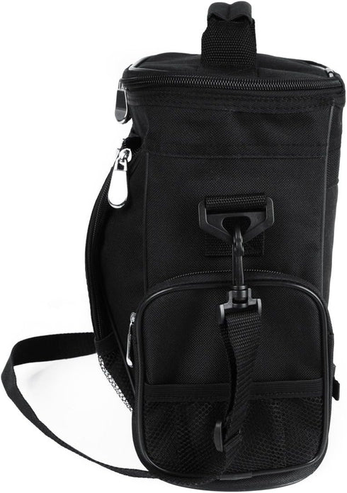 Intech Golf Bag Cooler and Accessory Caddy - Portable Soft Sided 10-Can Insulated Cooler Bag for Golf Cart