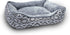 Modern Threads Luxury Dog Bed - Oxford Printed Plush Cuddler for Small to Medium Dogs, Machine Washable, Anza, Grey